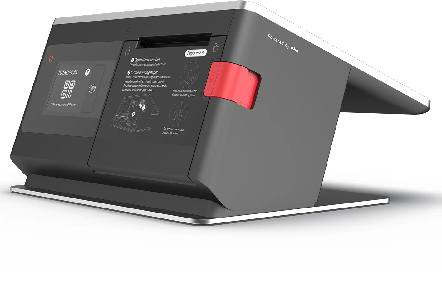 13 3/10 1 android touch + 2 4 светодиодный смарт-терминал Android pos все-в-одном аппарат для ресторана --- TEQY -- Yimin Facon1