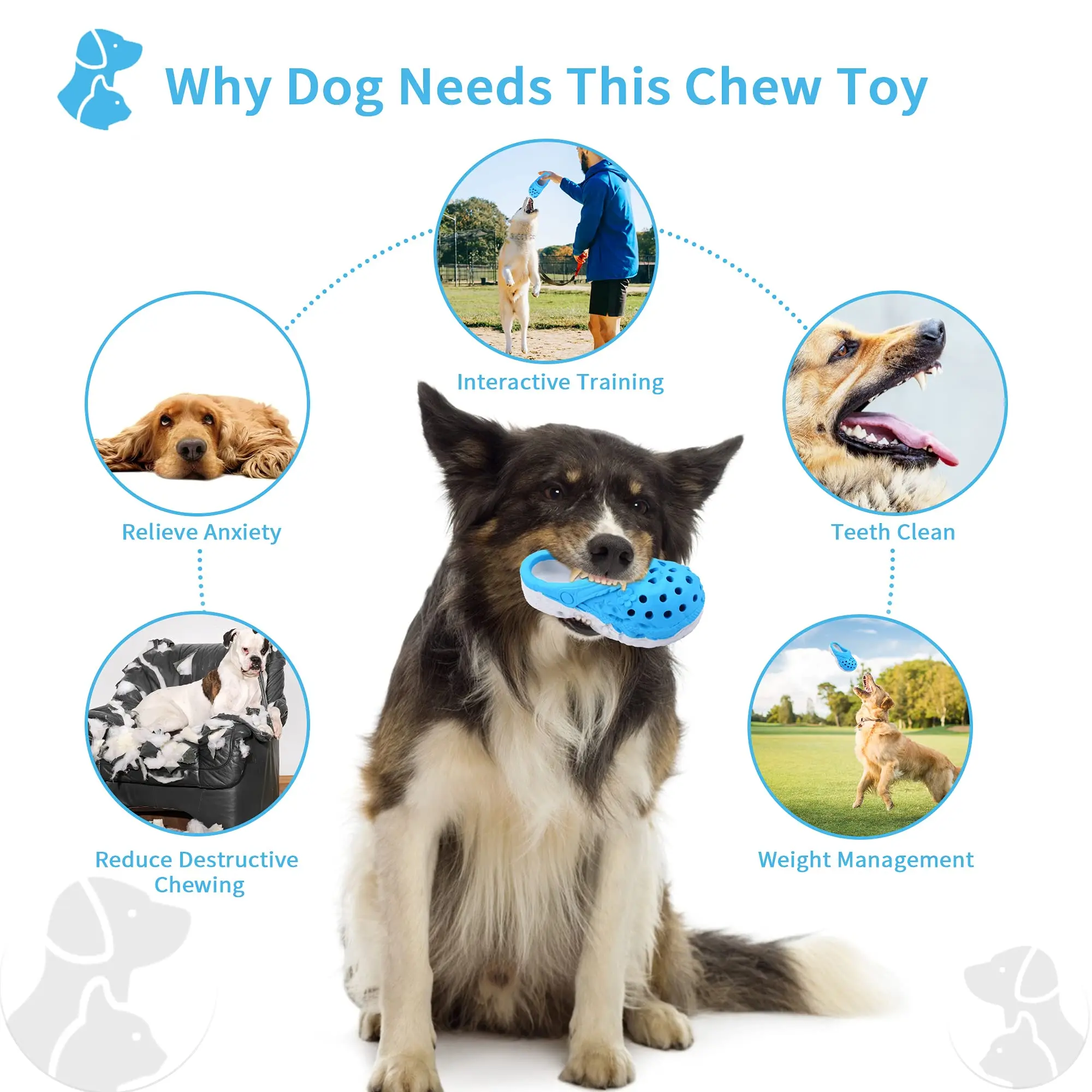 Hot Sale New Design Slipper Dog Toys Dog Teeth Clean Relieve Anxiety Chew Rubber Toys For Dog Aggressive Chewers