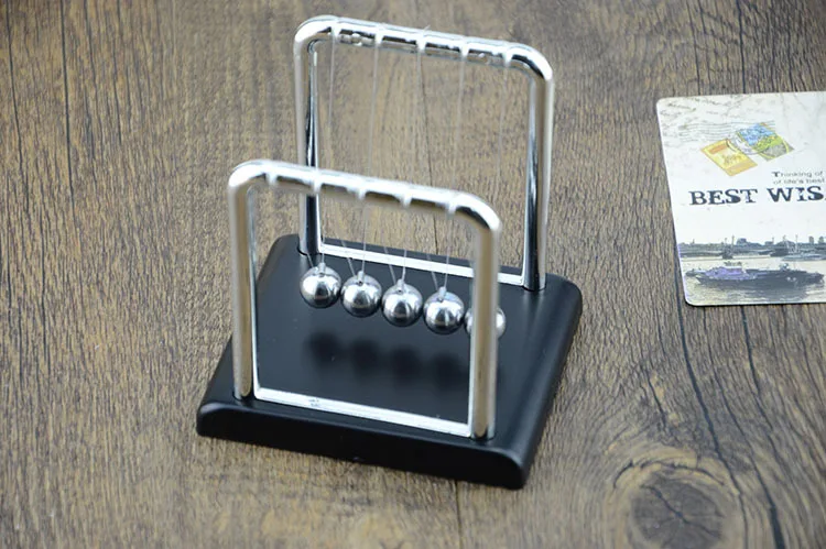 hot sale physical installation swinging ball newtons cradle pendulum Deco decompress metal crafts