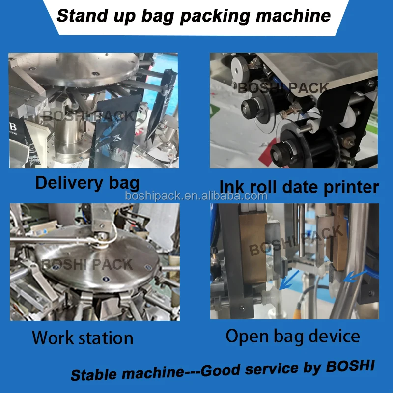 Wheat Germ Candy Corn Okra Brussel Ziplock Bag Packing Machine Salad Vegetable Cherry Tomato Stand Up Zipper Bag Packing Machine