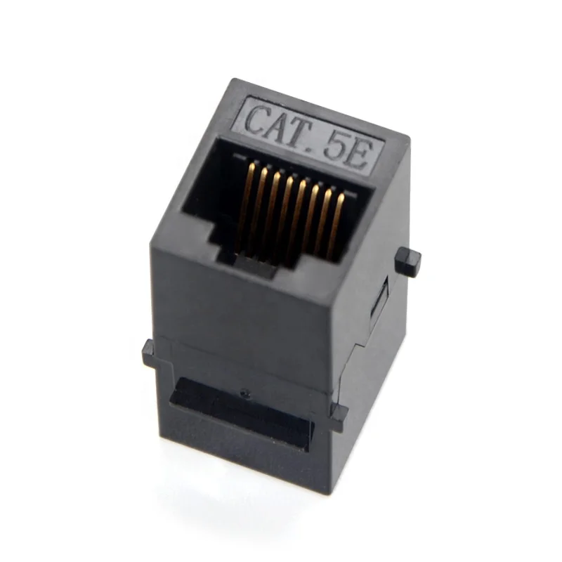 UTP 8p8c T568A/T568B network module 90 Degree RJ45 Cat5e Cat6 Keystone Jack