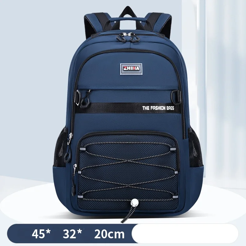 Korean version of the trend of high school students large capacity schoolbag fashion simple light commuting backpack