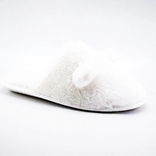 White Plush Winter Ladies Warm Home Slippers Women Wholesale For Winter
