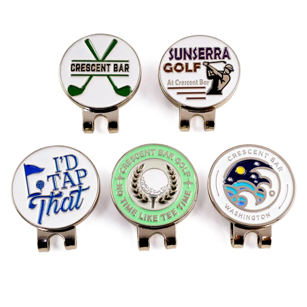 Free Design Golf Marker Clip 3d Coin Design Your Own Magnetic Golf Ball Marker Coin Custom Coin Hat Clip for Golf Club