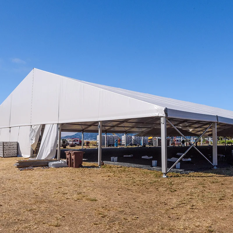 XZ OEM ODM 20x40m Custom Outdoor Workshop Tent Large Permanent Industrial Storage Warehouse Tents