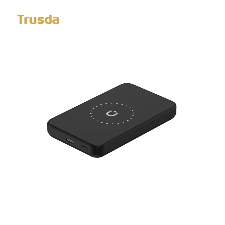 Лидер продаж TRUSDA RC1.5W Эксклюзивный Уникальный дизайн магнитный беспроводной внешний аккумулятор 5000 мАч Qi-зарядка для всех