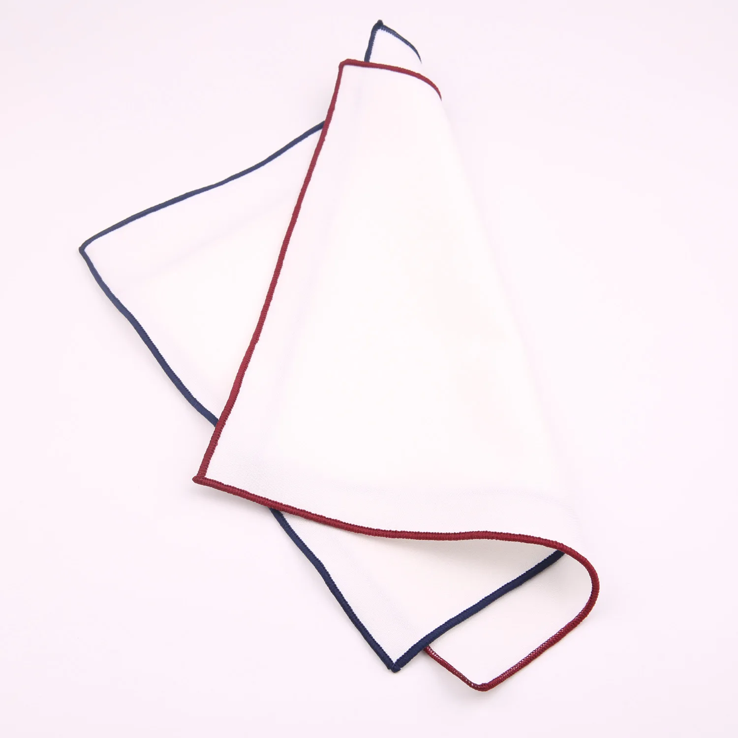 Custom Linen Cotton Handkerchiefs Factory Manufacture Suit Accessories White Cotton Pocket Square Handkerchiefs Hanky
