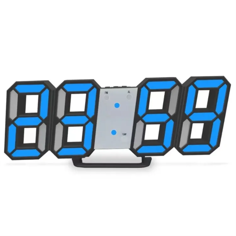 Brand led Creative wall clock decoration Simple digital 3D stereo clock Living Room wall hanging Decor Cheap plastic wall clocks