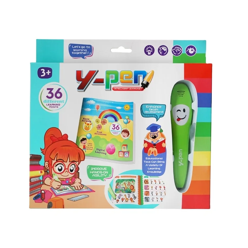 English Logic Talk Pen Book  educational toys book Talking and reading Pen Book Y-pen For Kid Toys
