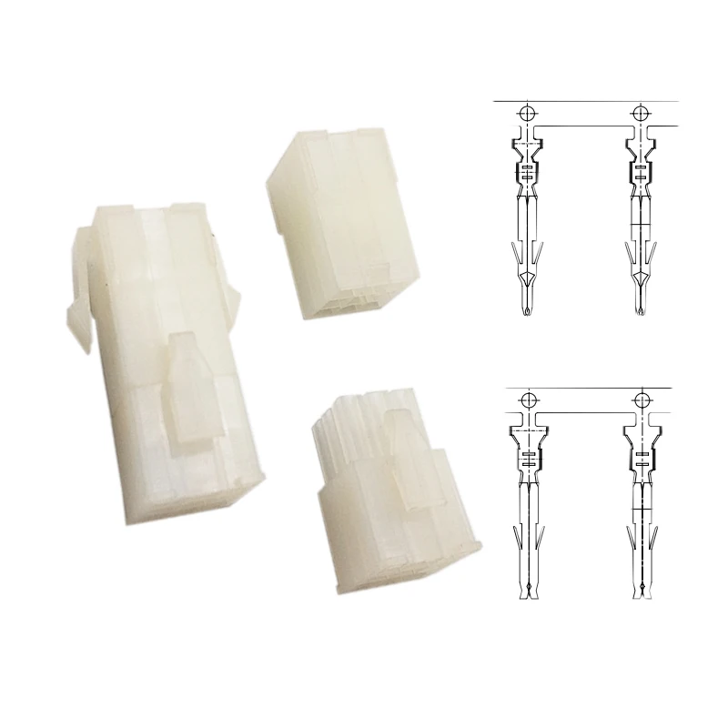 
Alternative TE 172328/29 Connector Kit 4.14mm of 1/2//5/7/9/10/12 Pin Header Male Female Plug Housing Crimp Terminal Connectors 