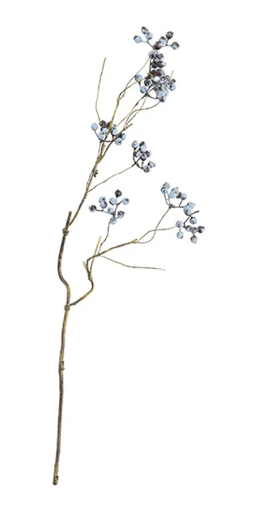 SN-H028 Wholesale ARTIFICIAL BLUEBERRY SPRAY Desktop Faux Flower Simulation Bouquet Home Living Room American Cranberry