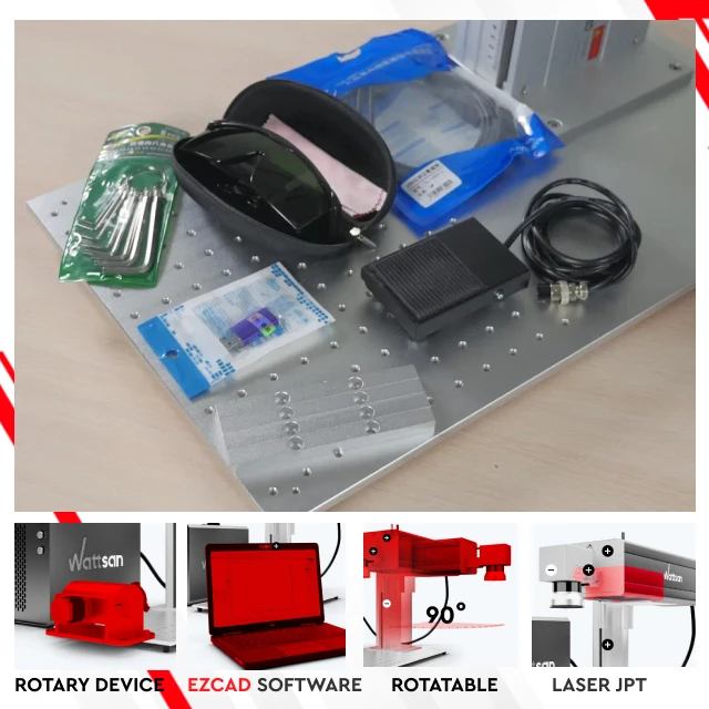 Wattsan UV TT 3W 5W 10W 15W JPT Desktop uv marking machine flying uv laser marking machine with wat