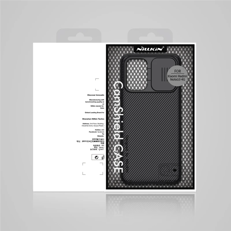  Чехол Nillkin для Redmi Note 10 защитный чехол Camshield чехол-накладка защиты объектива Жесткий Xiaomi Note10 4G 5G