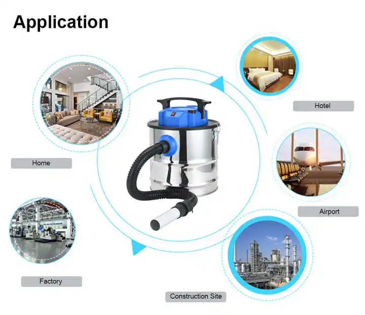 Hot Selling High Efficiency Dust Shaking Function Fireplace Ash Vacuum Cleaner