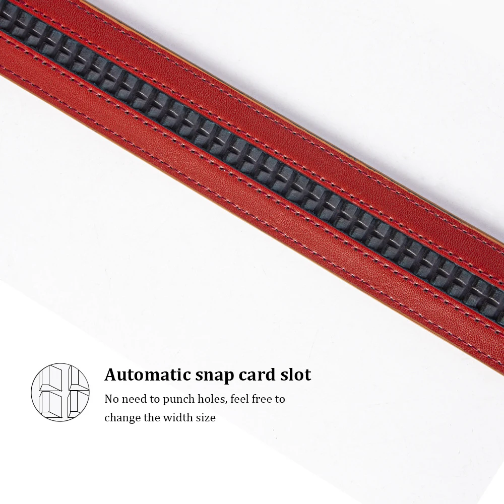 2024 Wholesale Genuine Leather Belt Luxury Business Men Black Adjustable Casual Automatic Buckle Belts