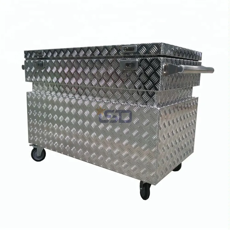 
Aluminum large aluminum mechanic tool box for truck/pickup/ute/garage <span style=