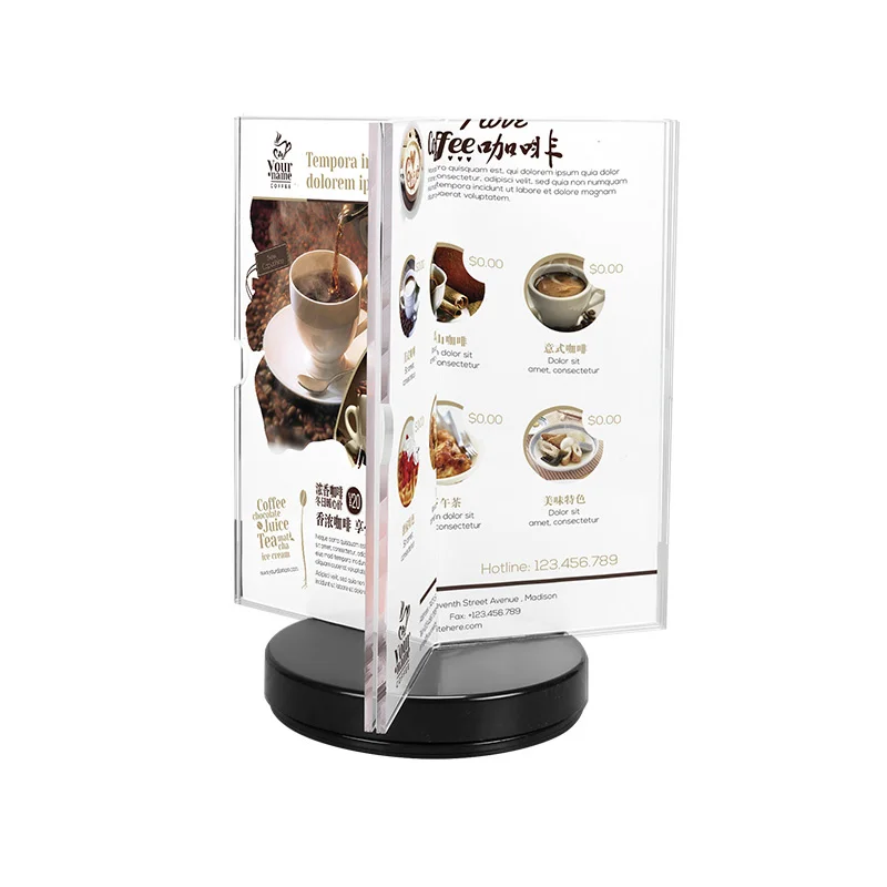 Cheap price good quality customized design acrylic table talker