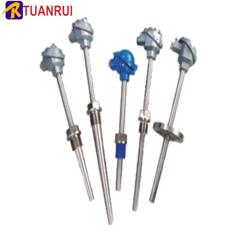 fixe bolt thermal resistance PT100/pt1000 temperature sensor with thermowell