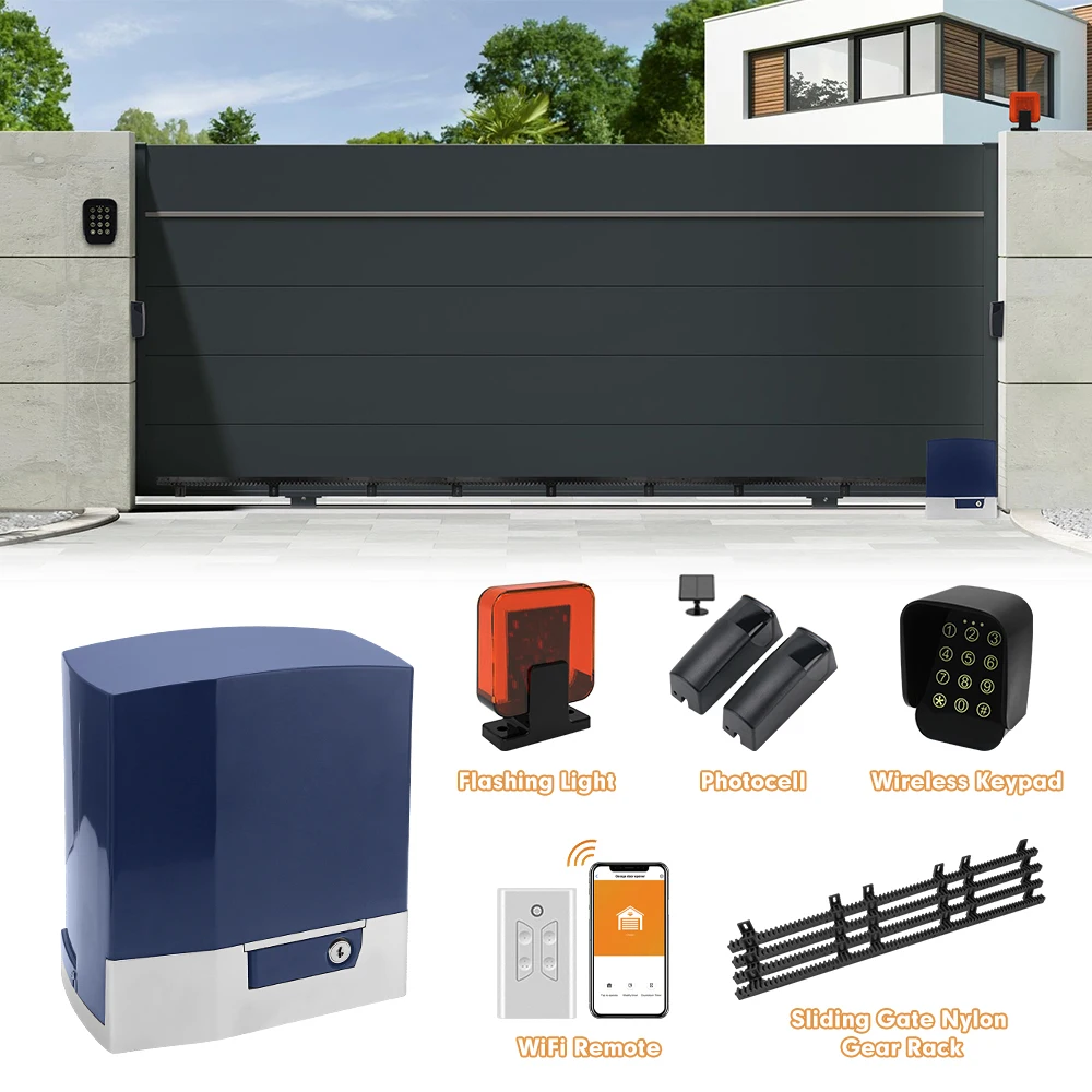 Smart WiFi 1000kg Heavy Duty Gate Motor Automatic Slide Electric Sliding Gate Opener