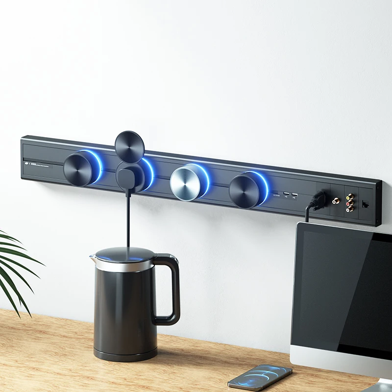 
Electrical Outlets Universal Multi Smart Office Desk Power Rail Connector Track Rail usb power supply din rail power 