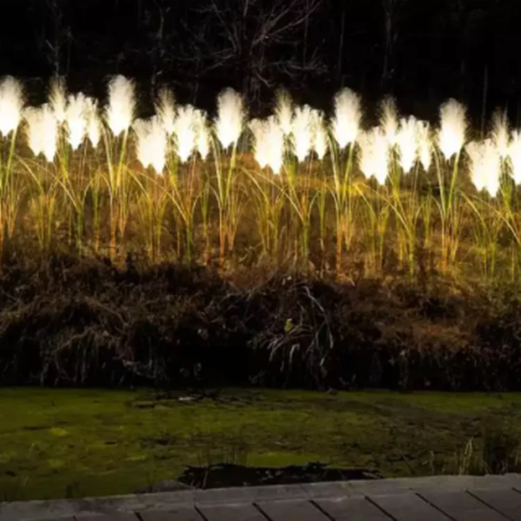 KINZ SG-KN-LF02 Solar power fiber optic light led decorating reed