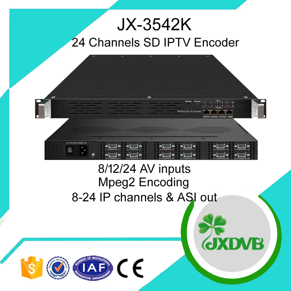 Jiexiang 24Channels SD Mpeg2 Hardware Encoder IPTV