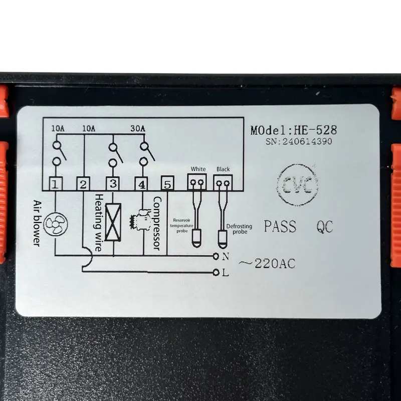 Longhey Refrigeration Defrost Fan Temperature Controller For Kitchen Refrigerator Adjustable Digital Thermostat