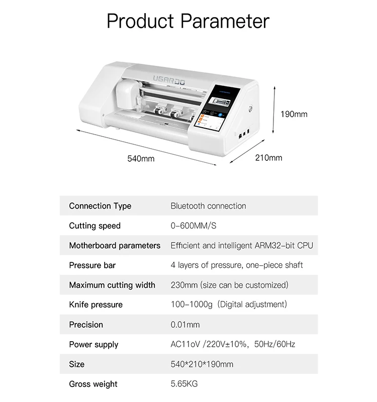Unlimited codes Intelligent Mini Cutting Plotter Machine for Screen Protector UV Tpu Hydrogel Film Customize back Skin Sticker