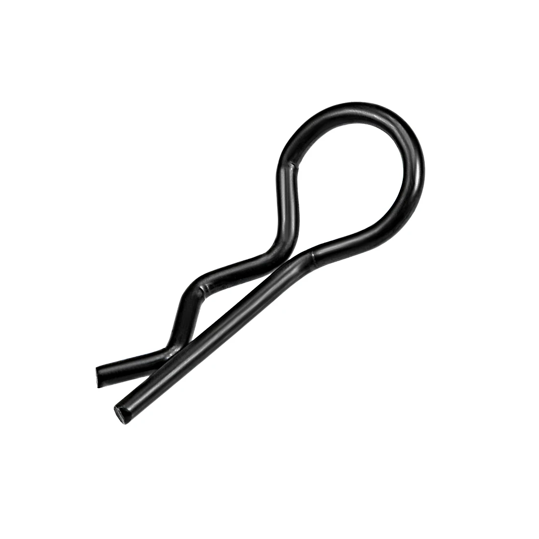 10pcs R Clips 1/10 Bent Springy R Pins for RC Car Truck Crawler Buggy Black