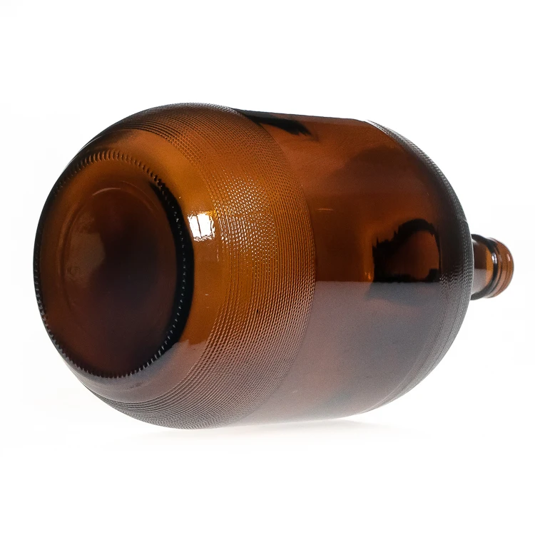 1 gallon amber glass bear jug Large 3.8l glass Wine bottle Liquor bottle
