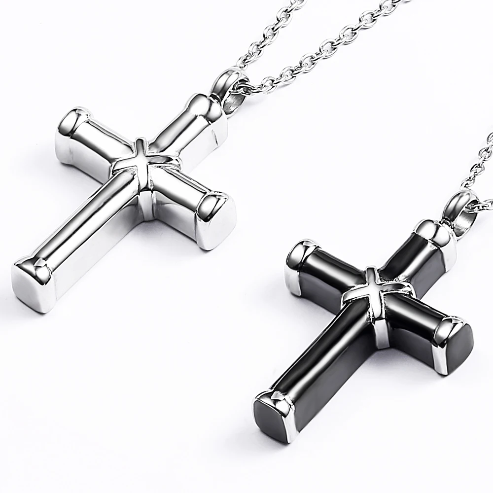 Commemorative Urn Pet Cremation Ashes Memorial Perfume Bottle Locket Jewelry Series Cross X Necklace