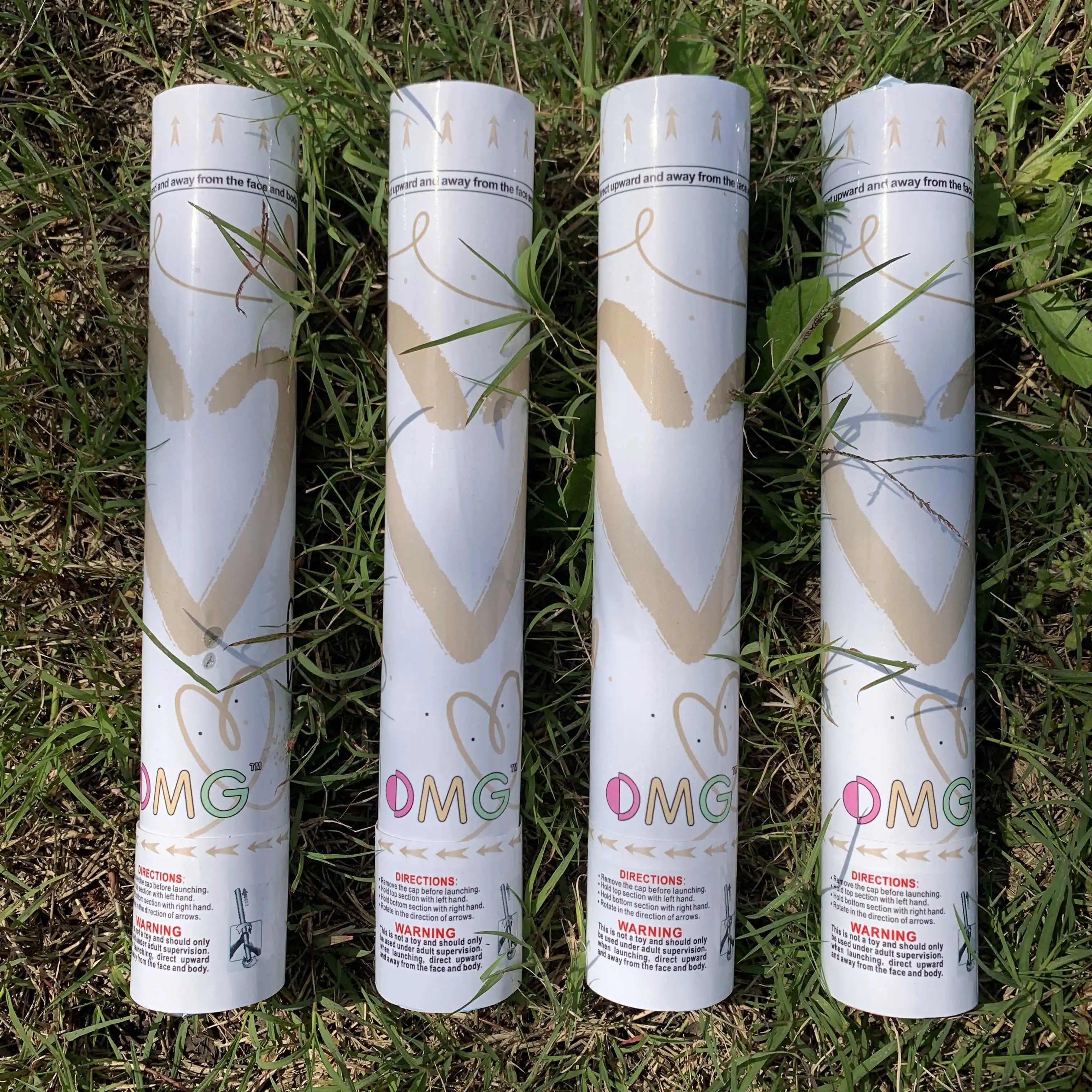 Wedding hand-held salute wedding birthday spray flower tube opening celebration party petal rain ribbon rotating fireworks