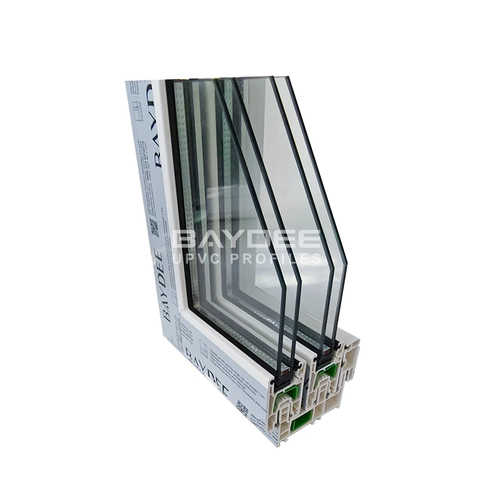 factory price plastic upvc/pvc profiles windows doors sliding window