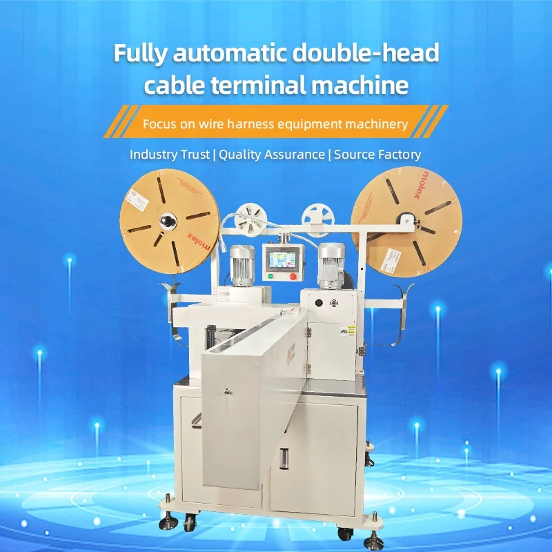 TR-PX1 Fully Automatic High-speed Electronic Wire Crimping Machine 800pcs/h Cable Terminal Stripping Crimping Machine