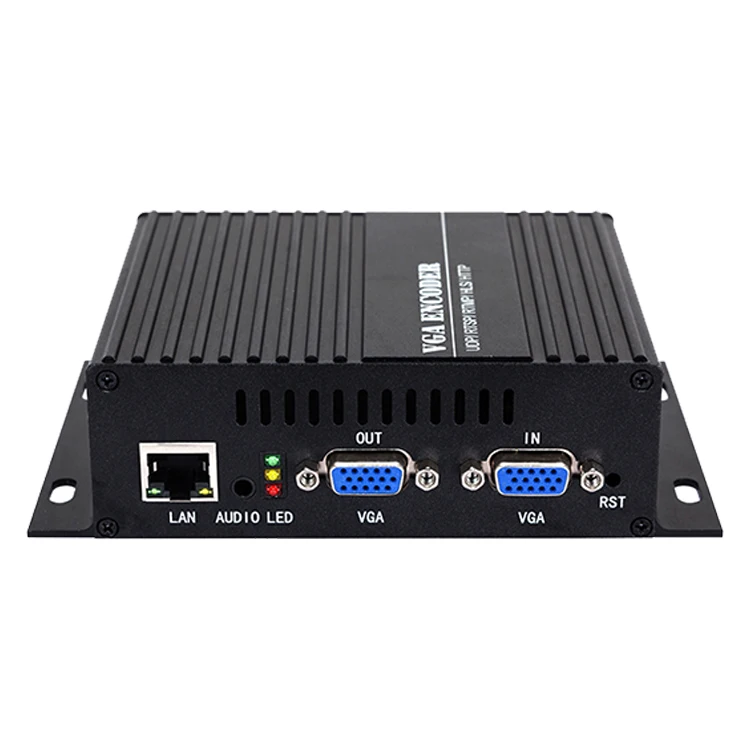 HD 1080P Dual Stream RTMP ONVIF Multicast Broadcast IP LAN RJ45 H.264 Video Live Streaming VGA IPTV Encoder