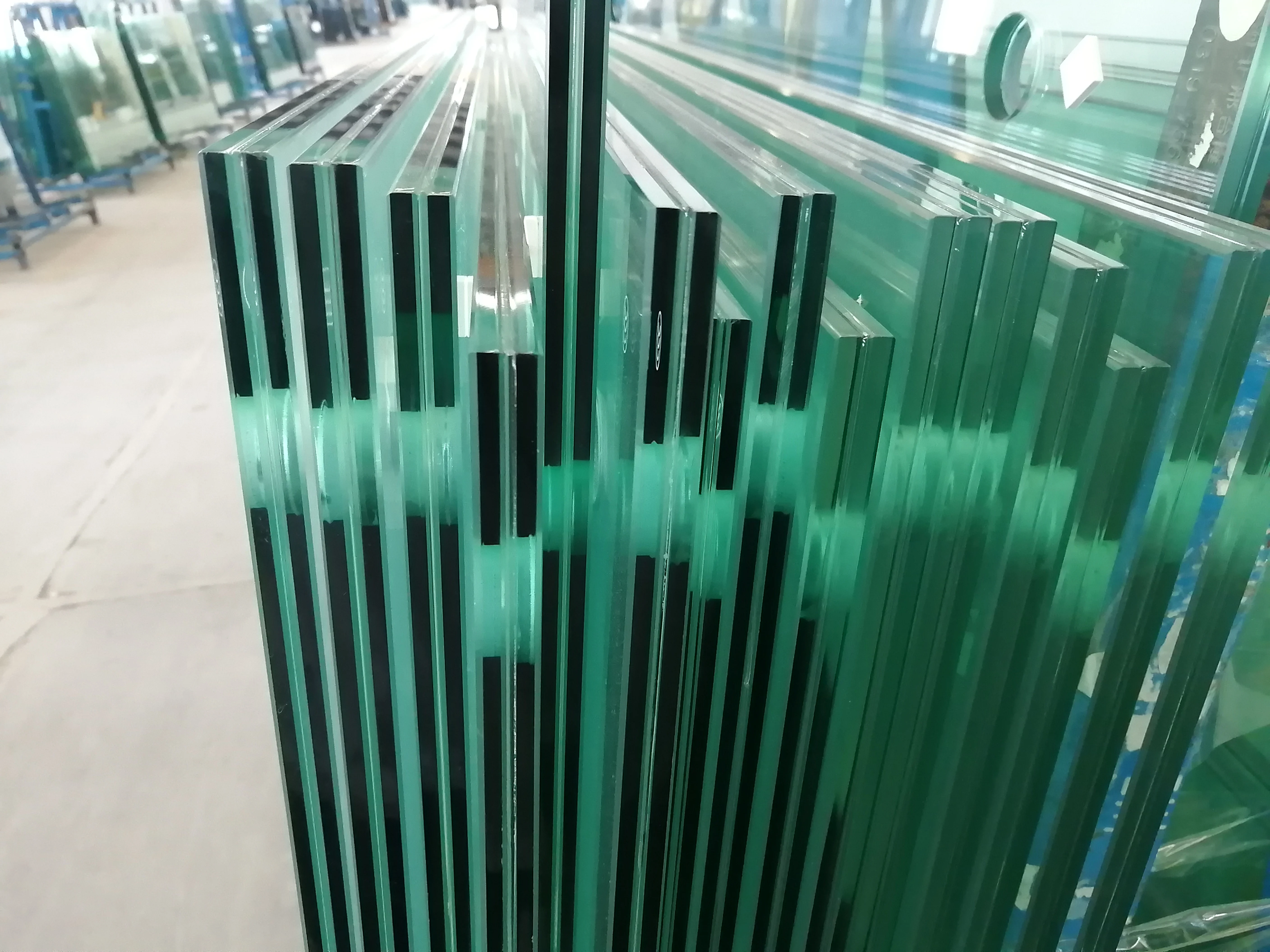 clear temper laminated doom glass