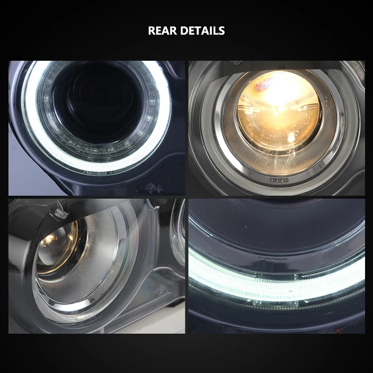 VLAND Wholesale LED Headlights 2015-UP Front Lamp SXT SRT With Sequential Turn Rear Light For Dodge Challenger Headlamp