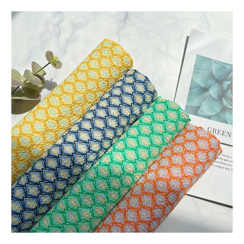 High quality cotton printed bubble printed dress fabric