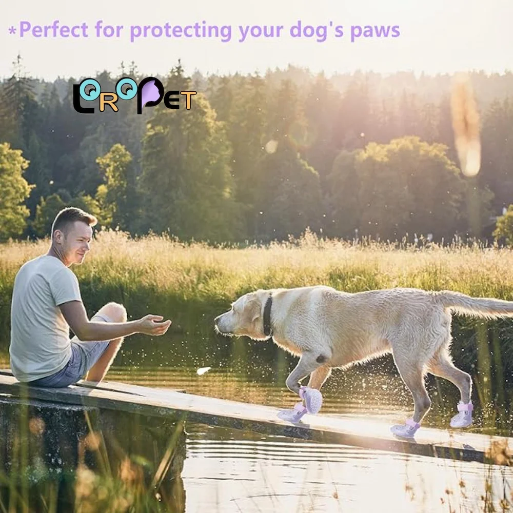 Dog Sneaker Adjustable Air Mesh Surface 2025 New OEM high-end Custom Dog Boots Small Medium shoes stock3