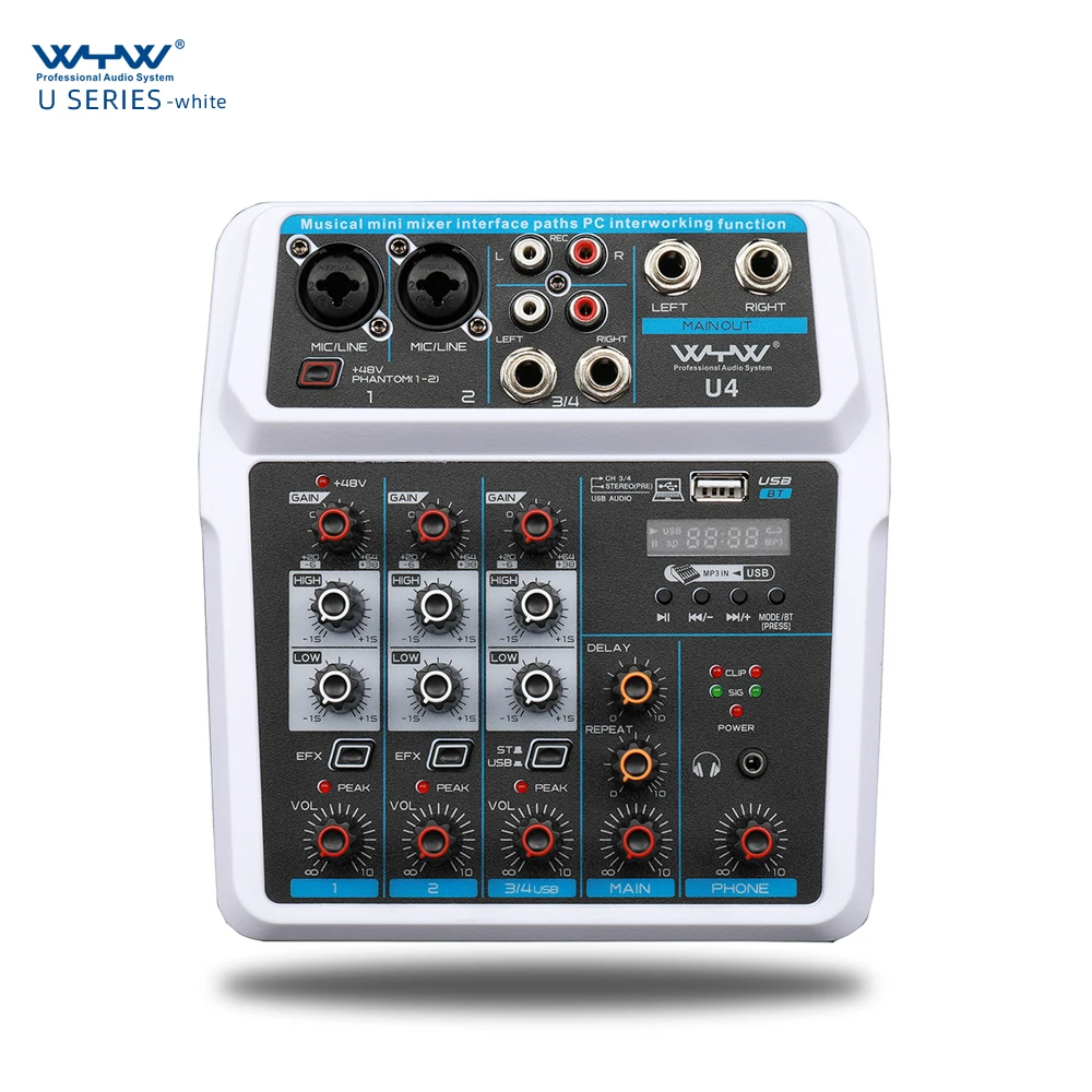 Mini recording audio mixer