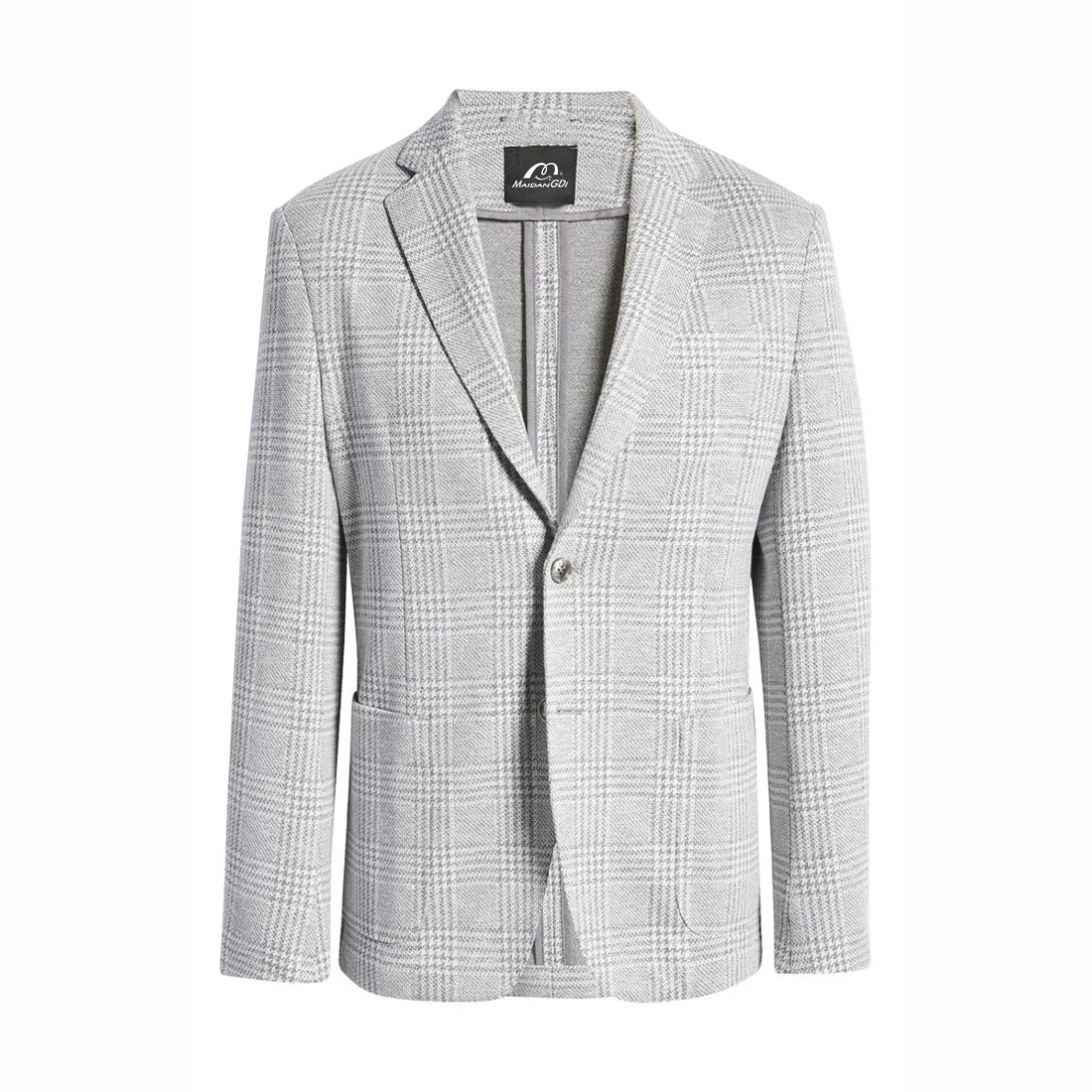 Wool / Polyester Fashion Blazer For Men Single-Breasted Blazer Business Suit Jacket