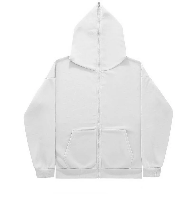 2023 Spring And Autumn Outdoor Fashion Casual Loose Cardigan Men Blank Custom Full Zip Up Hoodie