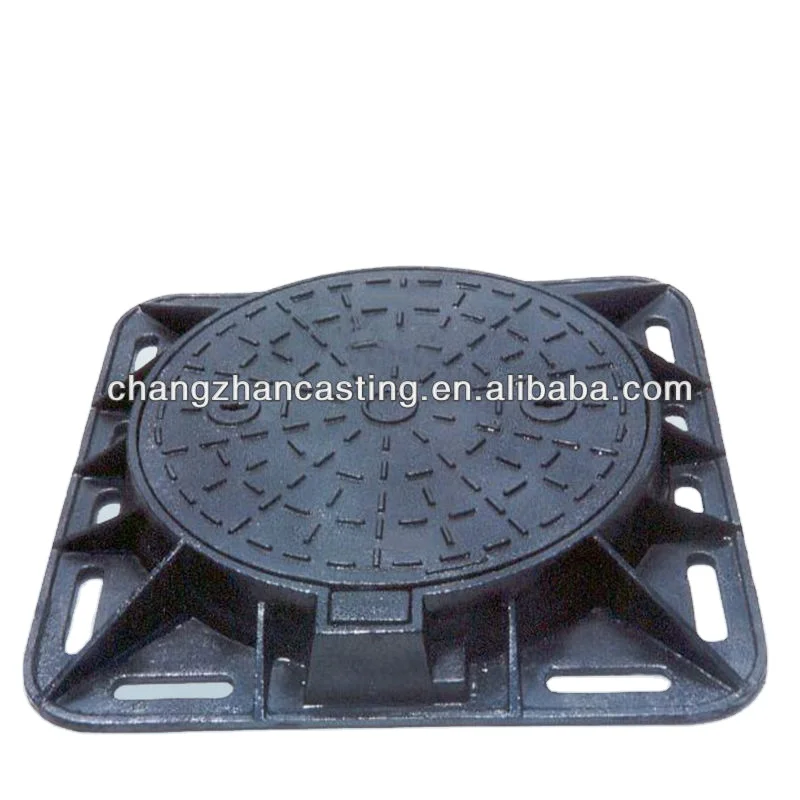 Locking manhole cover with ring
