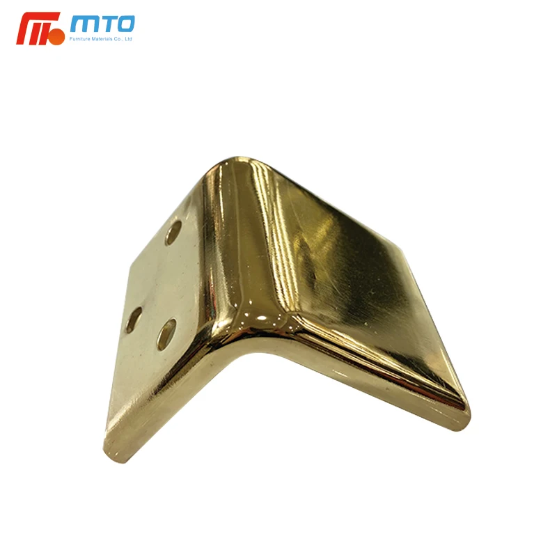 Wholesale Modern 140MM Brass Gold Color Metal Sofa Foot
