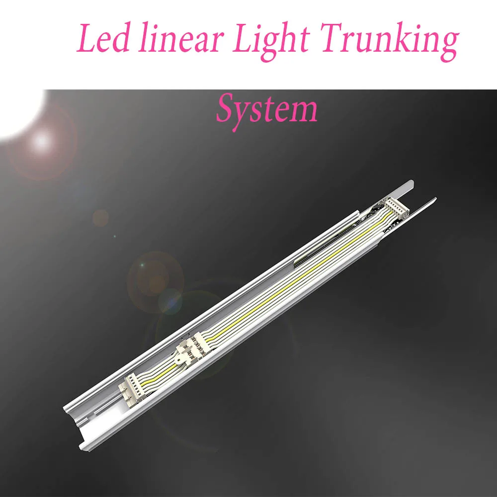 RA>90 Supermarket linear light cob light rail track lighting