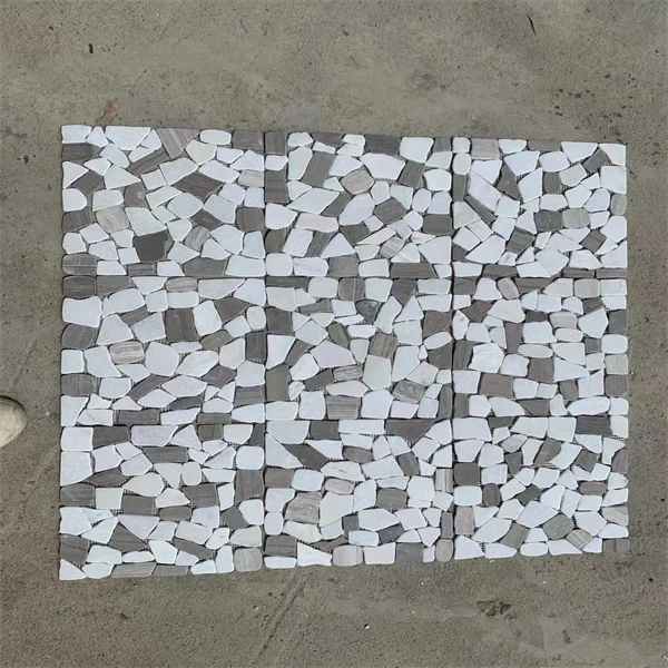 Natural Marble Art Carrara White Marble Square Mosaic Tile