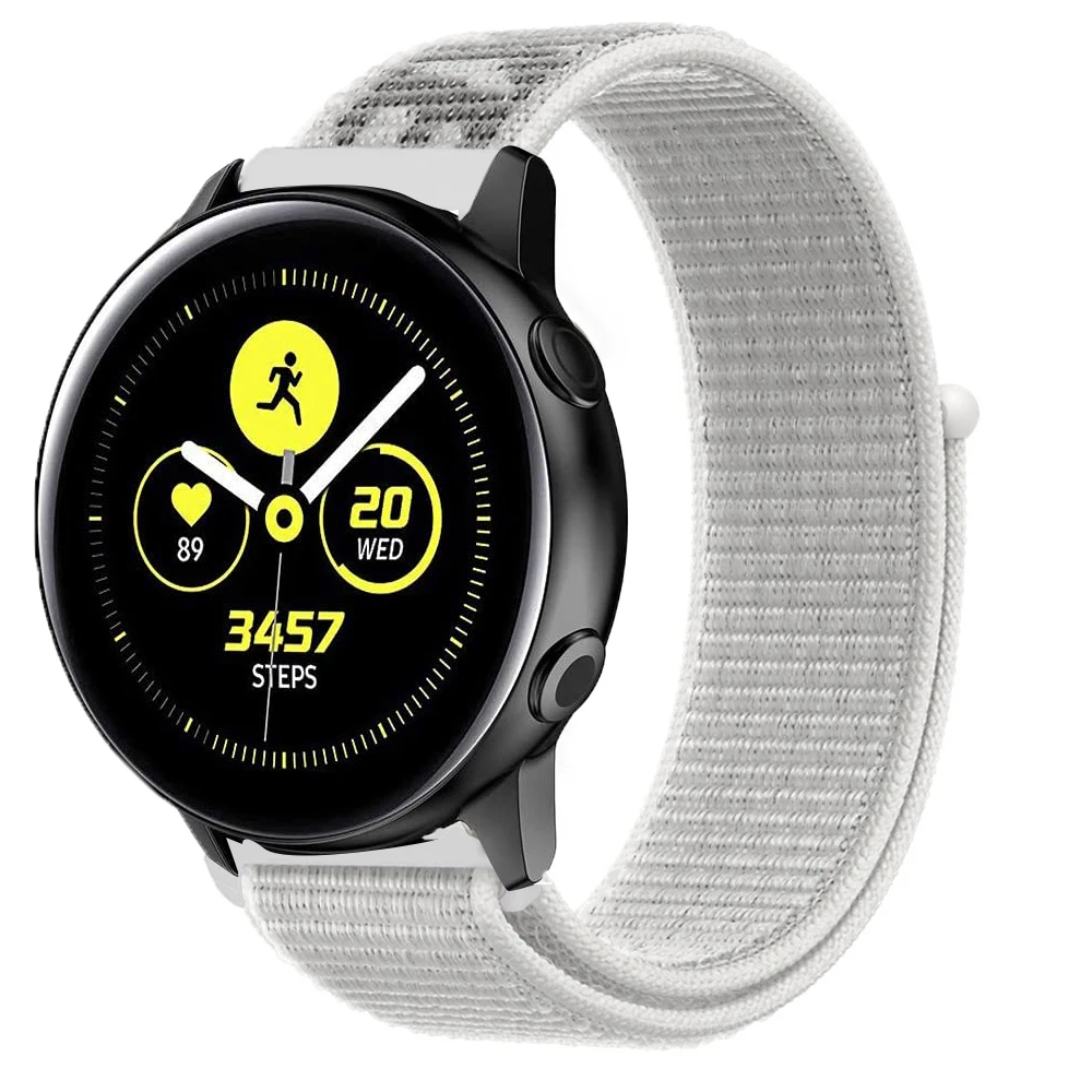 22mm 20mm Nylon Watch Strap For Samsung Galaxy Watch 4 Classic Band 46mm 42 Active 2 45mm 46mm 42mm Gear S3 Watch String