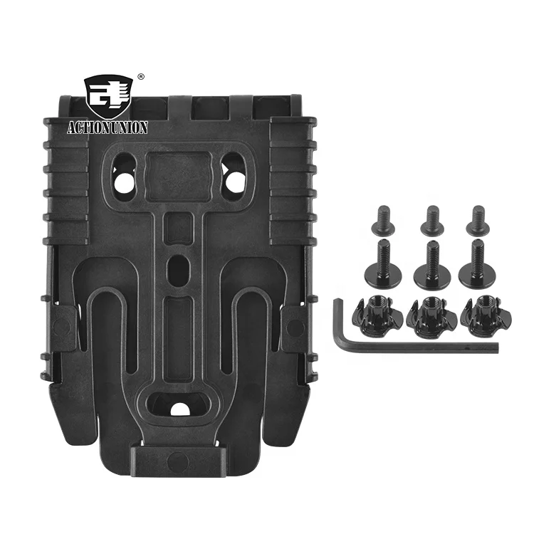 Action Union Tactical Gear QLS 19 22 Quick Locking Fork Receiver Plate System Kit for Duty Belt Gun Holster accessories