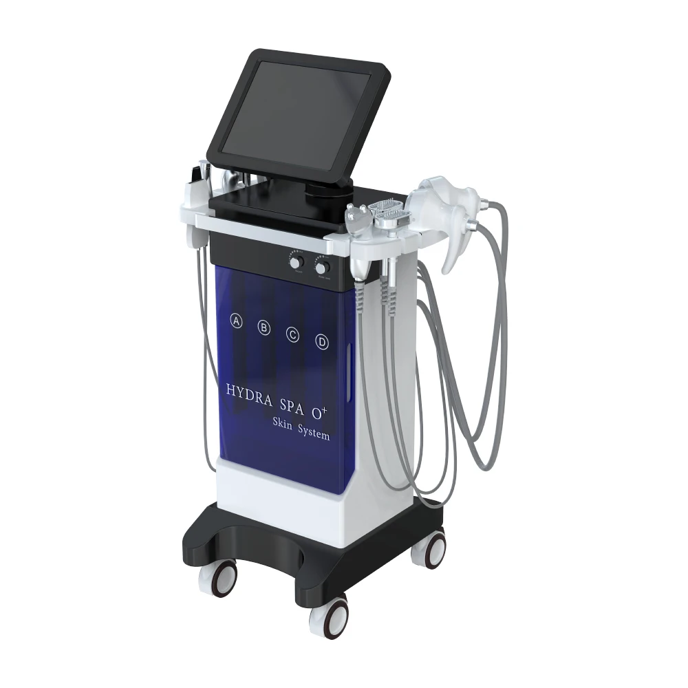 Ultrasonic skin scrubber deep face cleaning crystal microdermabrasion machine facials Oxygen Jet machine