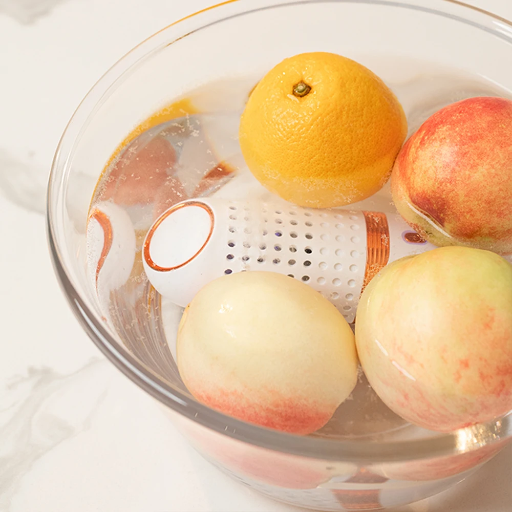 Wireless Capsule Electrolytic Water Fruit Vegetable Disinfector and Purifier Auto Food Washing Machine